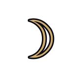 Moon sticker